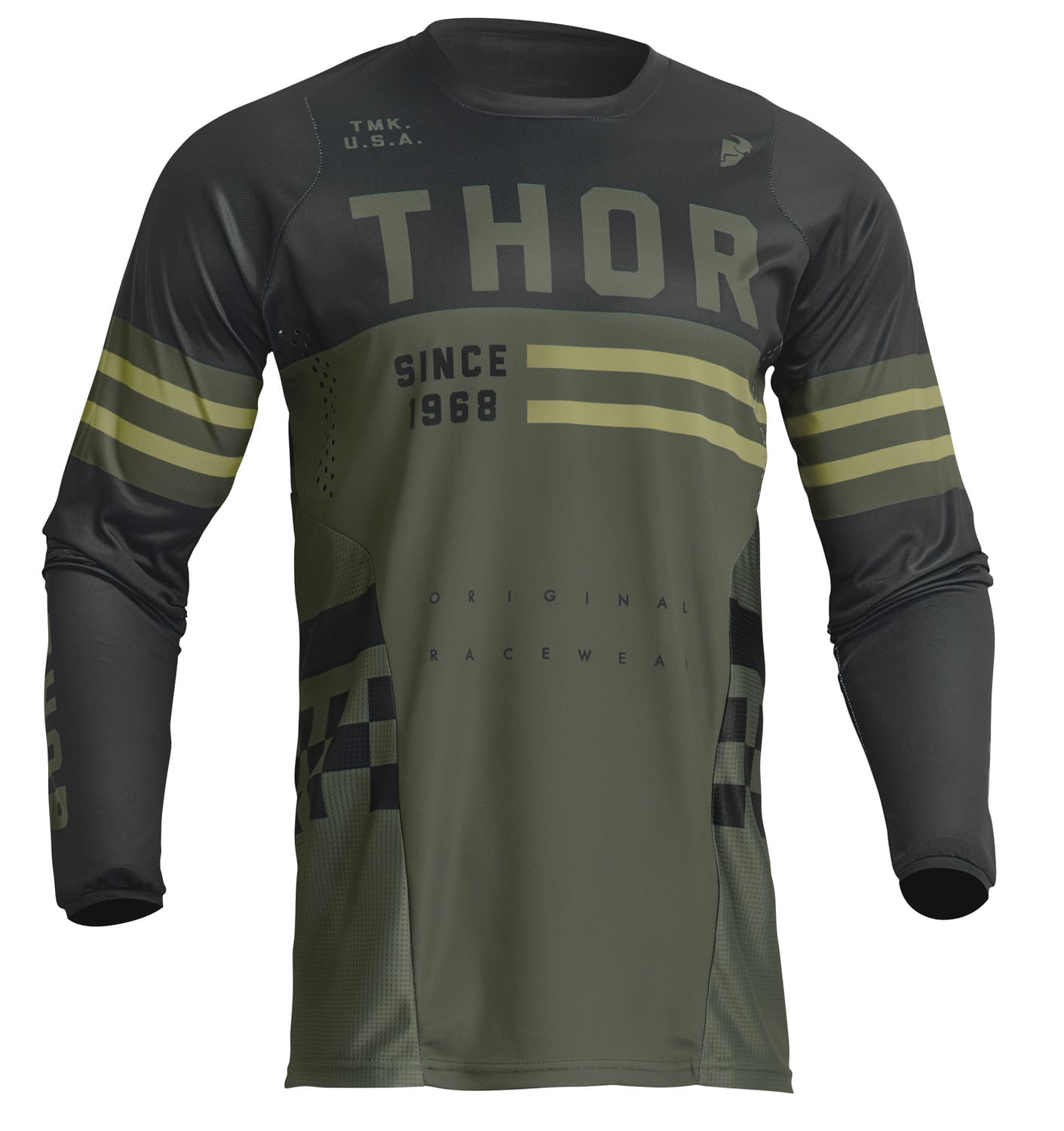 TH29107090 Maglia cross Thor Pulse Combat verde oliva 3X