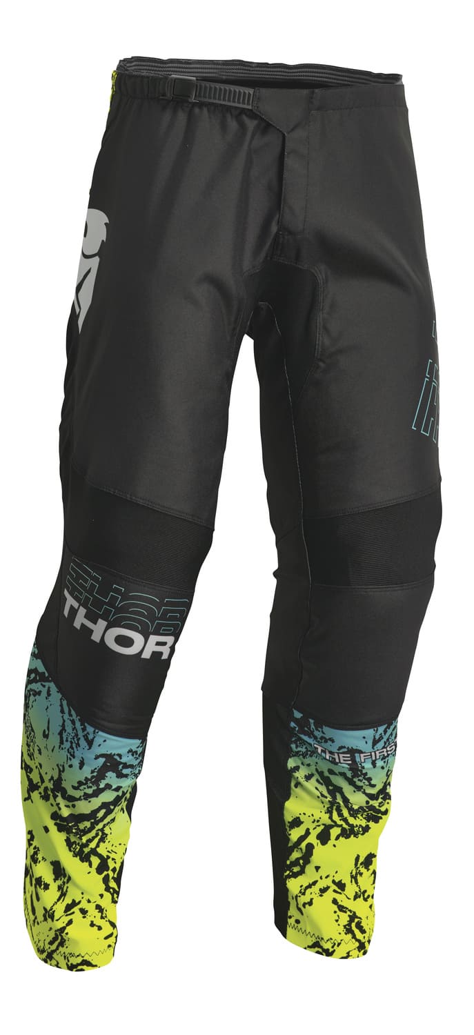 TH29032188 Pantaloni cross Thor Sector Atlas bambini nero / turchese 28