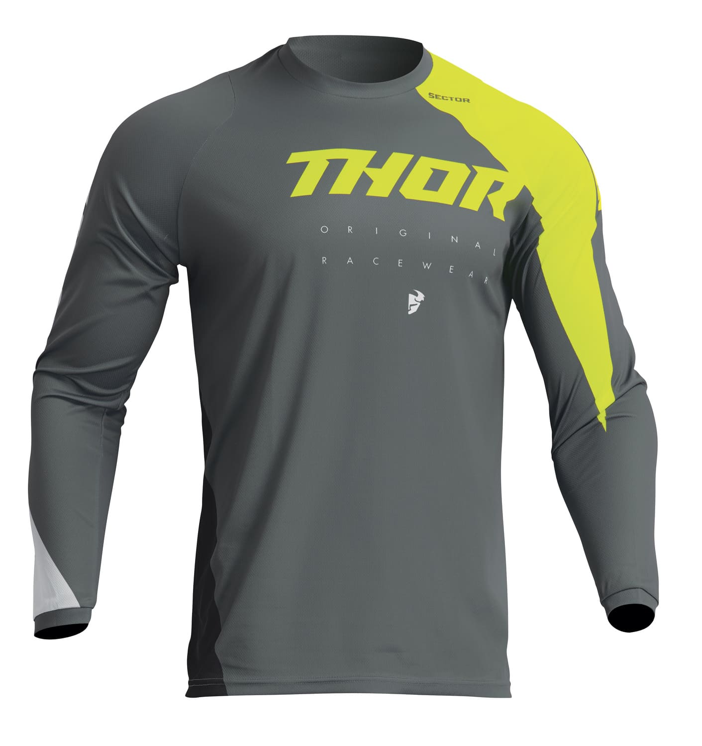 TH29122238 Thor Sector Edge Kids Cross Jersey Grey / Acid XL