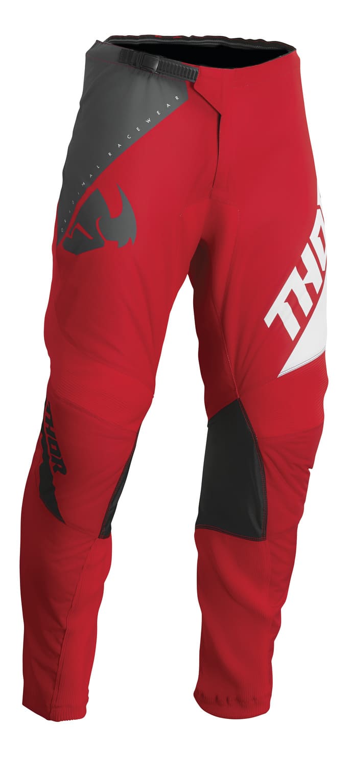 TH290110294 Pantaloni cross Thor Sector Edge rosso / bianco 48