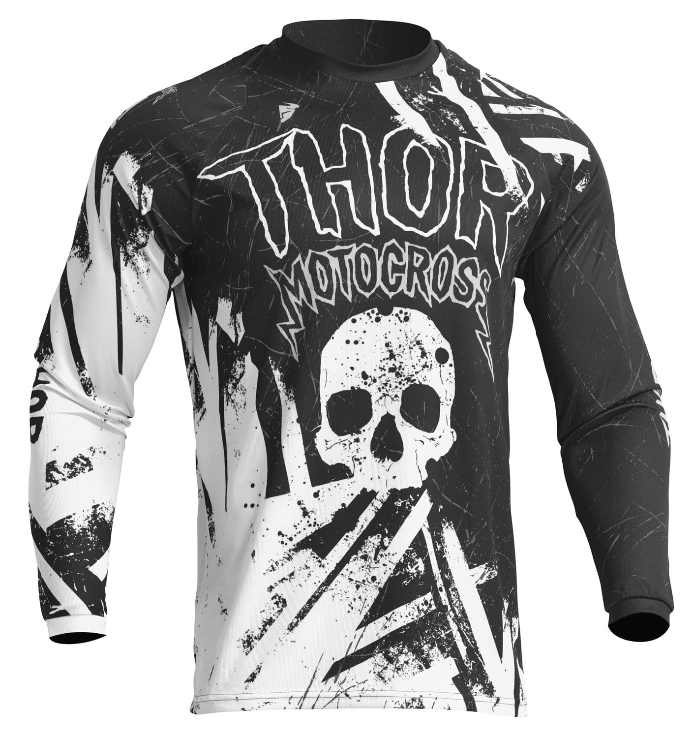 TH29122226 Maglia cross Thor Sector Gnar bambini nero / bianco XL