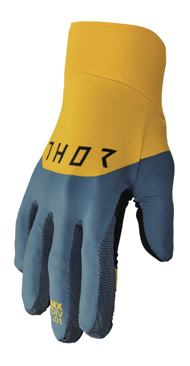 TH33307224 Thor Agile Rival Cross Gloves Turquoise / Yellow 2X