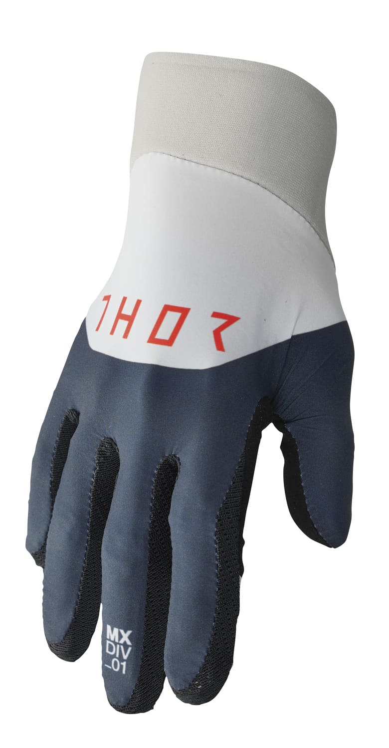 TH33307236 Thor Agile Rival Cross Gloves Navy Blue / Grey 2X