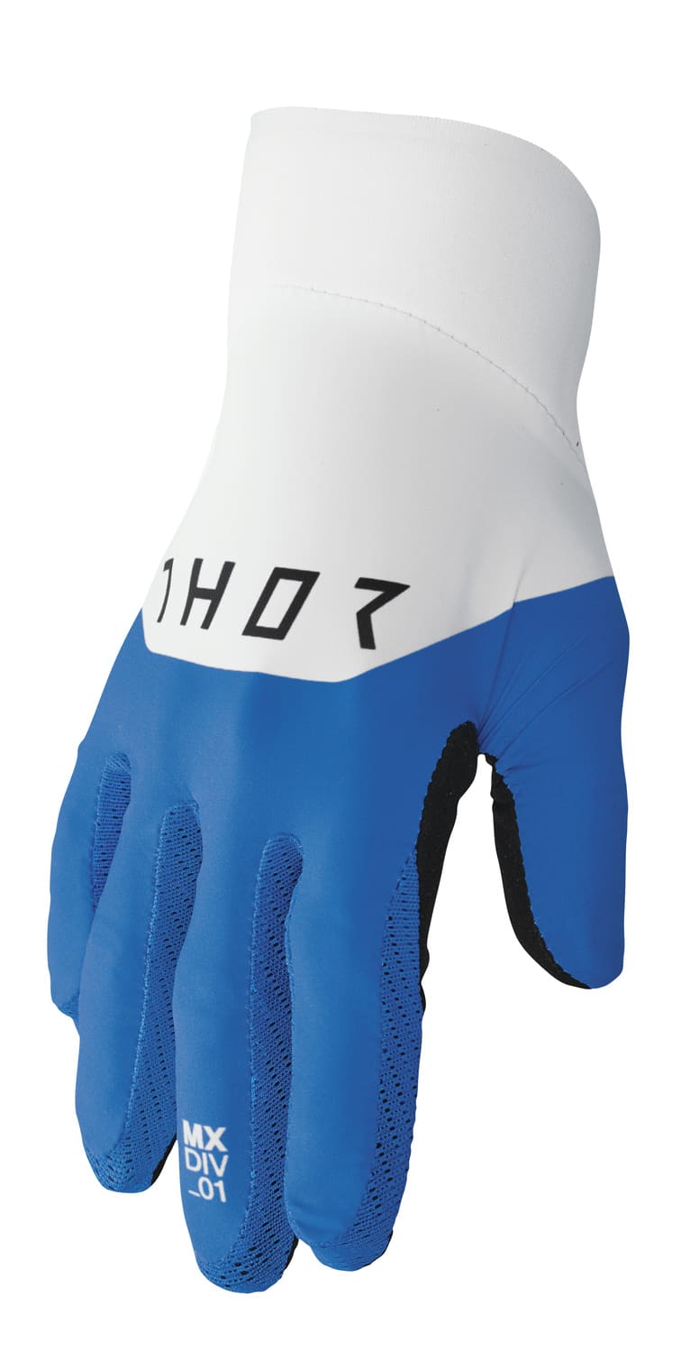 TH33307376 Thor Agile Rival Cross Gloves Blue / White 5X