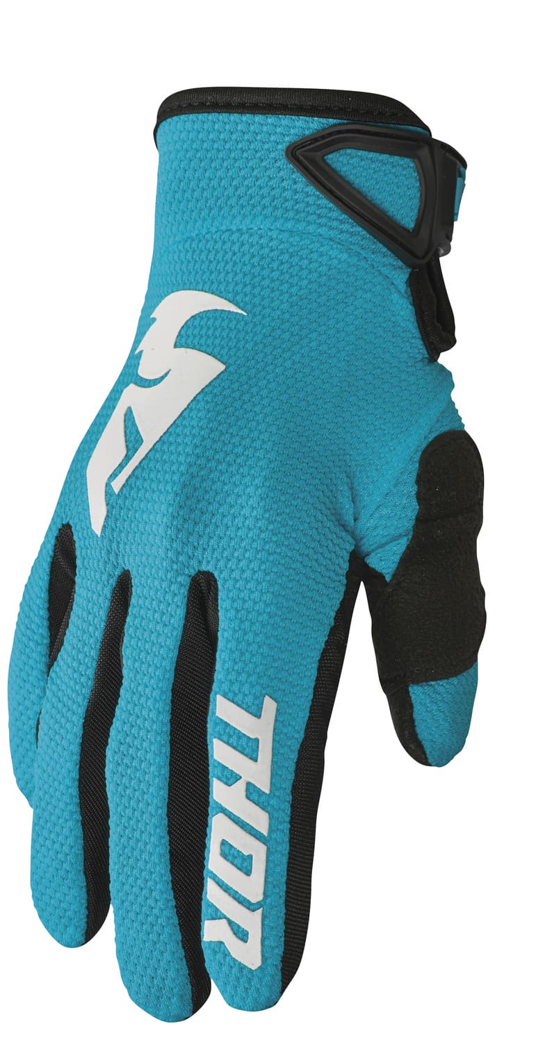 TH33310249 Thor Sector Women's Cross Gloves Turquoise XL