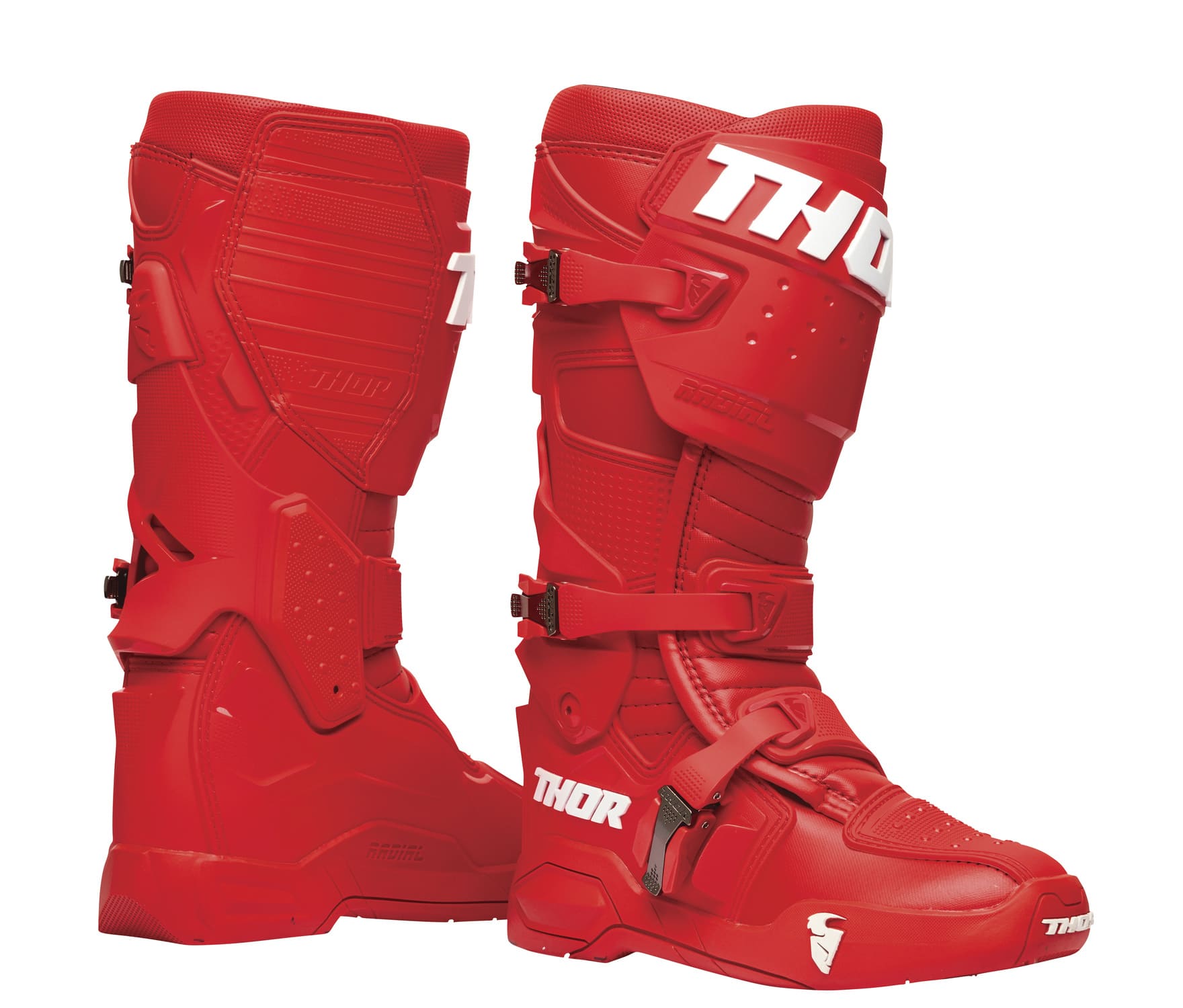 TH34102743 Thor Radial Cross Boots Red 49