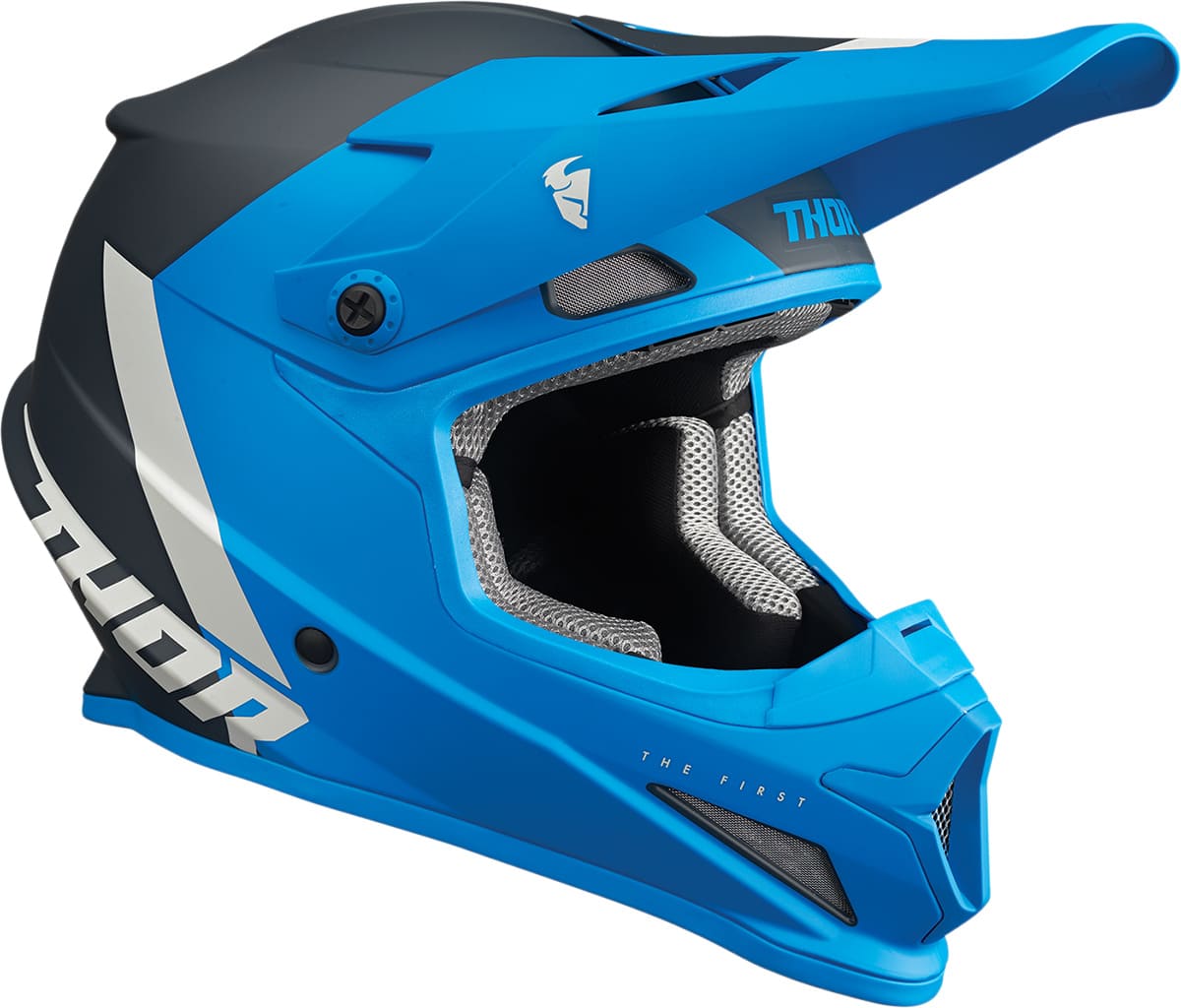 TH01107335 Thor Sector Chev cross helmet blue / anthracite 4XL