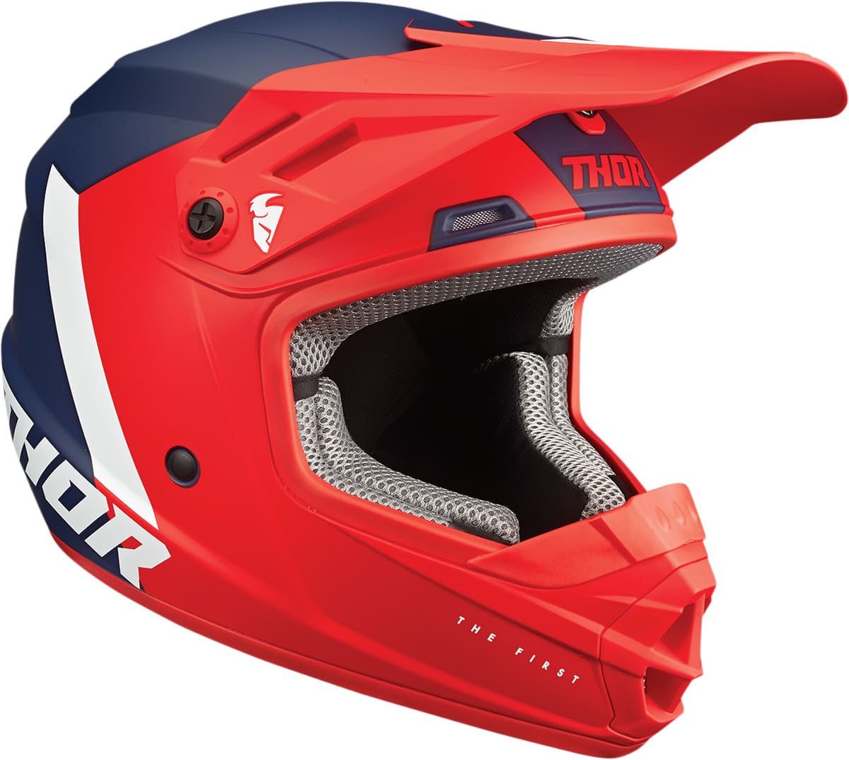 TH01111474 Casco cross Thor Sector bambini rosso / blu marina LG