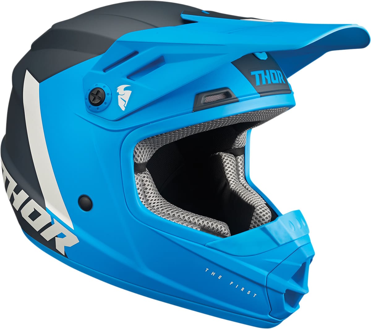 TH01111477 Casco cross Thor Sector bambini blu / grigio chiaro LG