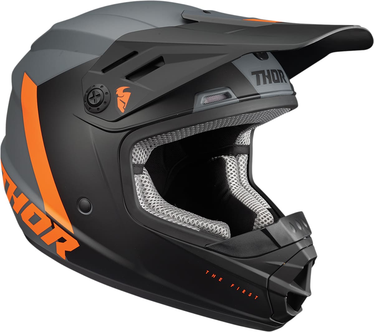 TH01111480 Thor Sector Kids Cross Helmet Anthracite / Orange LG