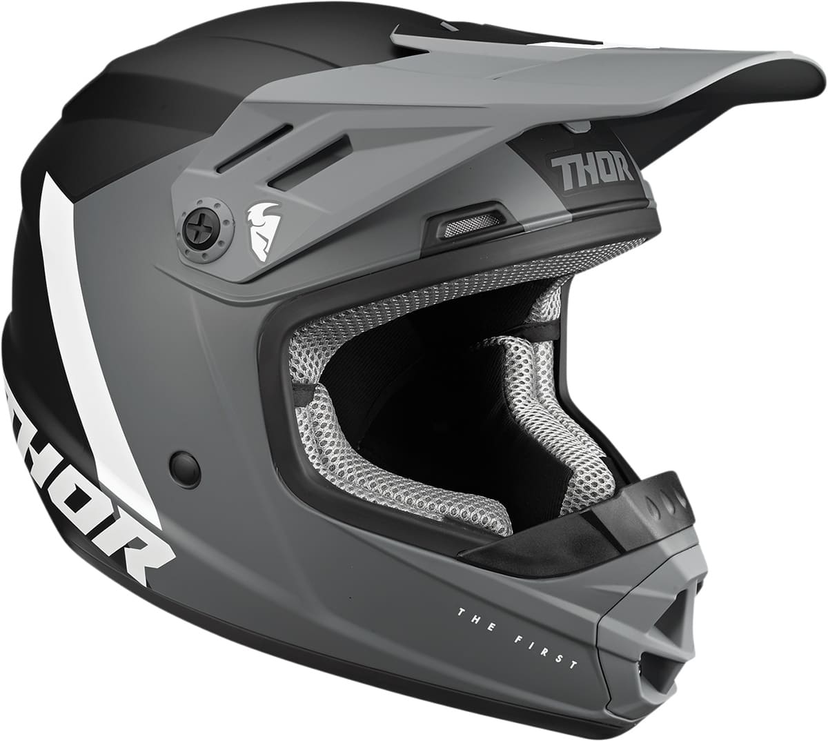 TH01111483 Casco cross Thor Sector bambini grigio / nero LG