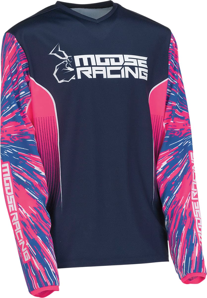 MR-29122260 Maglia cross Moose Racing Kids Agroid rosa/blu XL