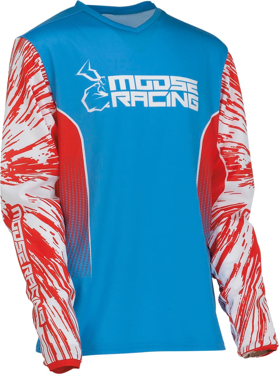 MR-29122265 Maglia cross Moose Racing Kids Agroid rosso/bianco/blu XL