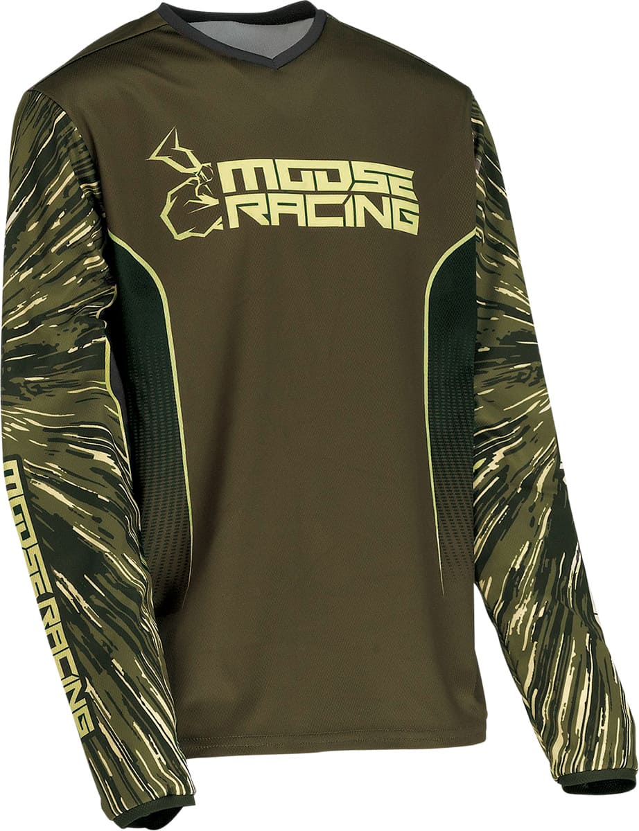 MR-29122279 Maglia cross Moose Racing Kids Agroid oliva/beige LG