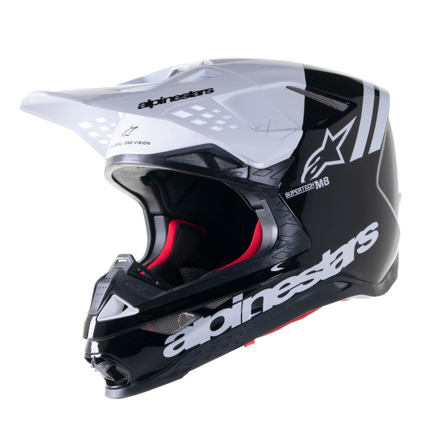 ALP1107924 Casco MX Alpinestars SM8 Radium 2 nero/bianco XL