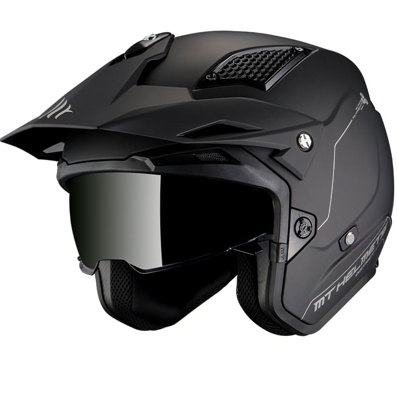 MT-12680000018 Casco trial MT Helmets District SV nero opaco XXL