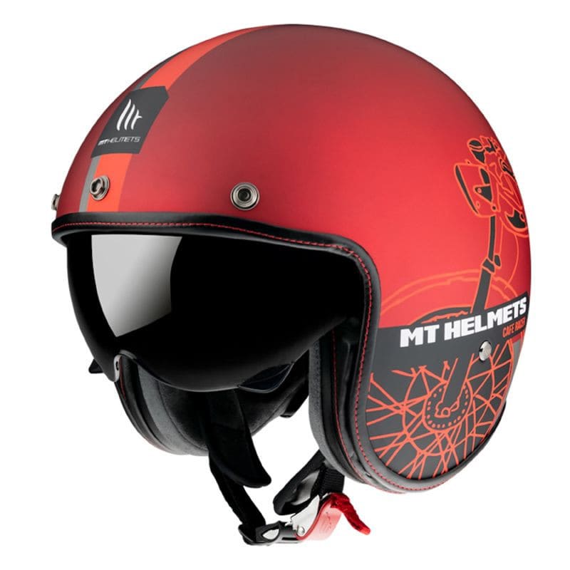 MT-175310 Jet helmet MT Le Mans 2 SV Cafe Racer matt red XXL