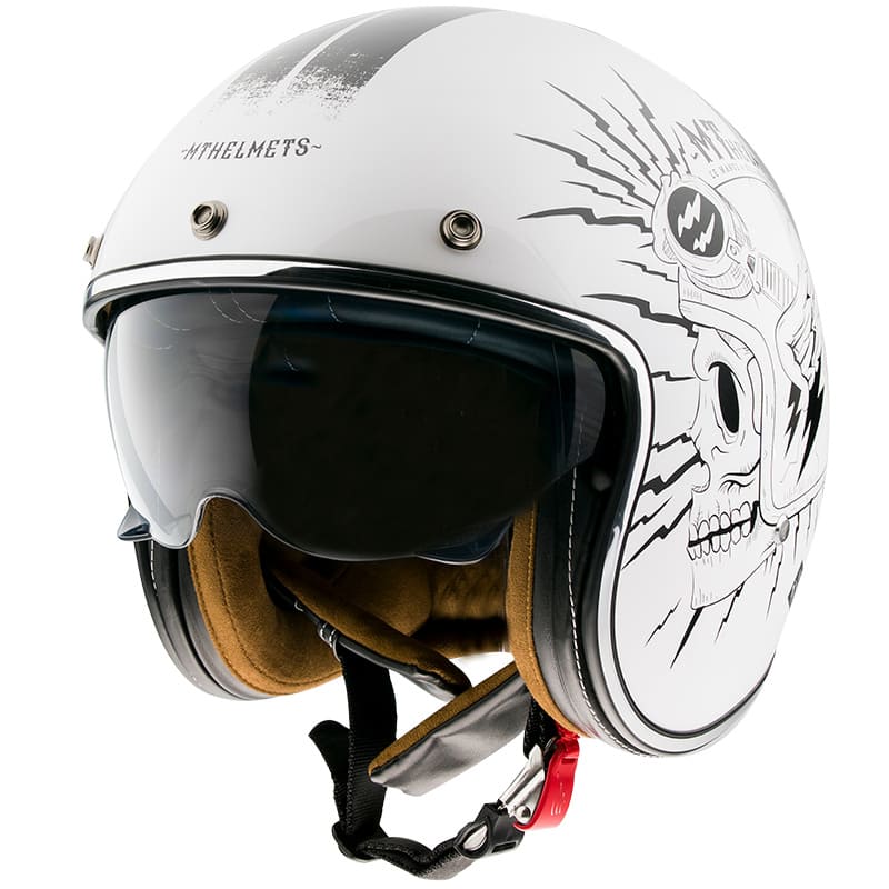 MT-162569 MT Le Mans 2 SV Diler jet helmet glossy white XXL