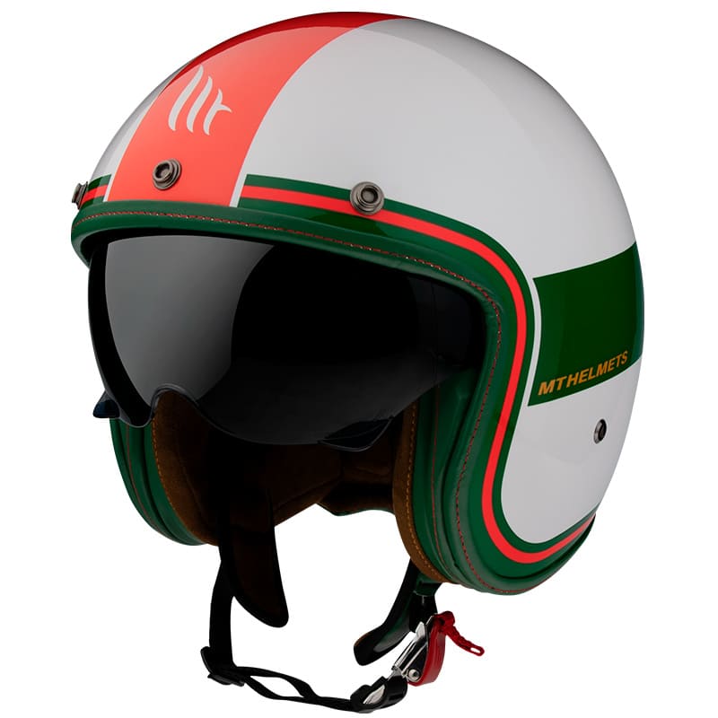 MT-172311 MT Le Mans 2 SV Tant jet helmet white / red / green glossy XXL (2XL)