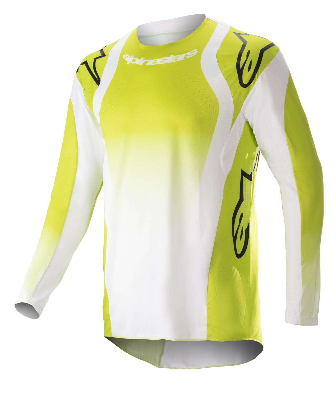 ALP29107238 Alpinestars Techstar Push MX Jersey Fluorescent Yellow/White 2XL