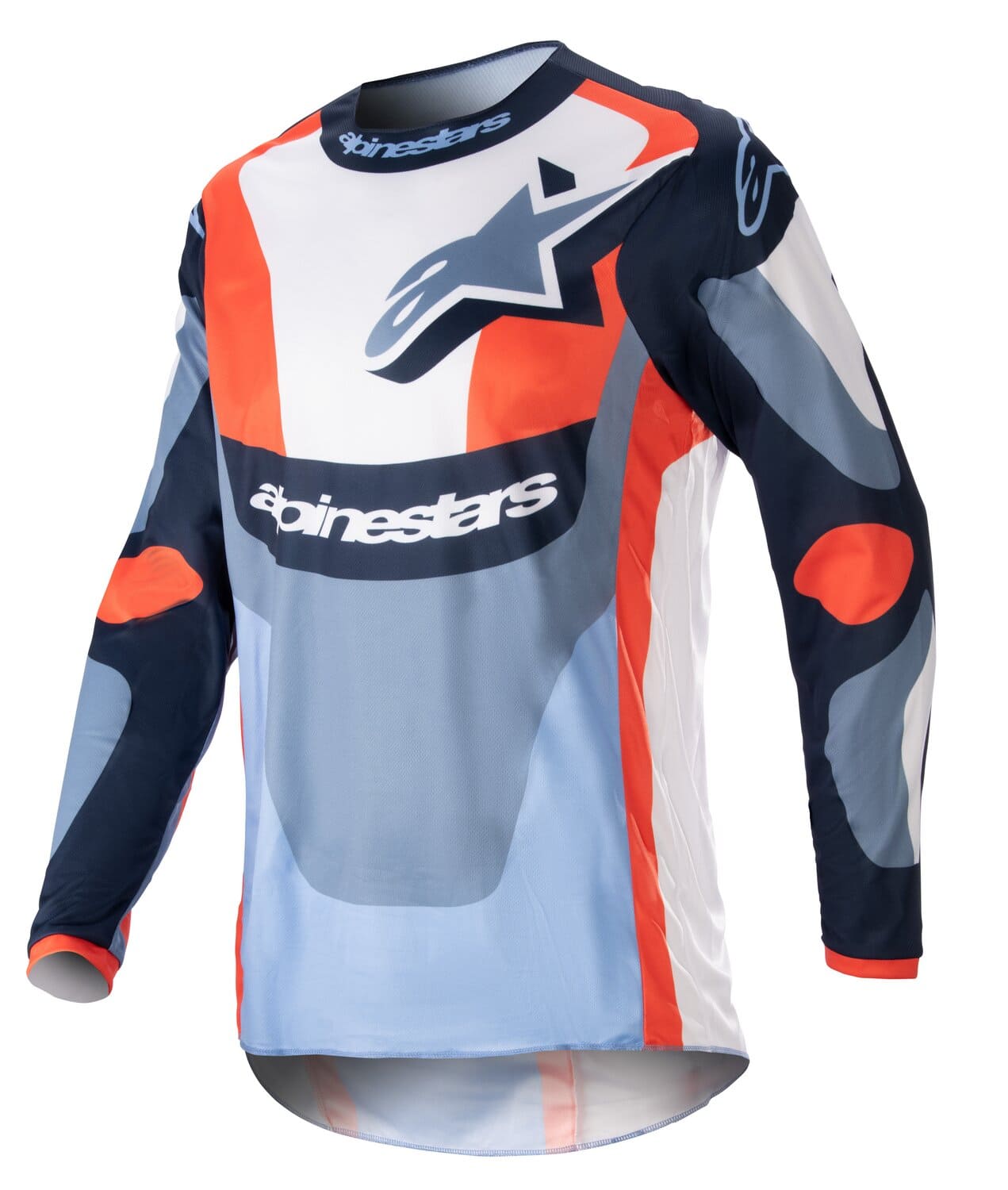 ALP29107379 Alpinestars Fluid Agent MX Jersey Navy/Orange 2XL