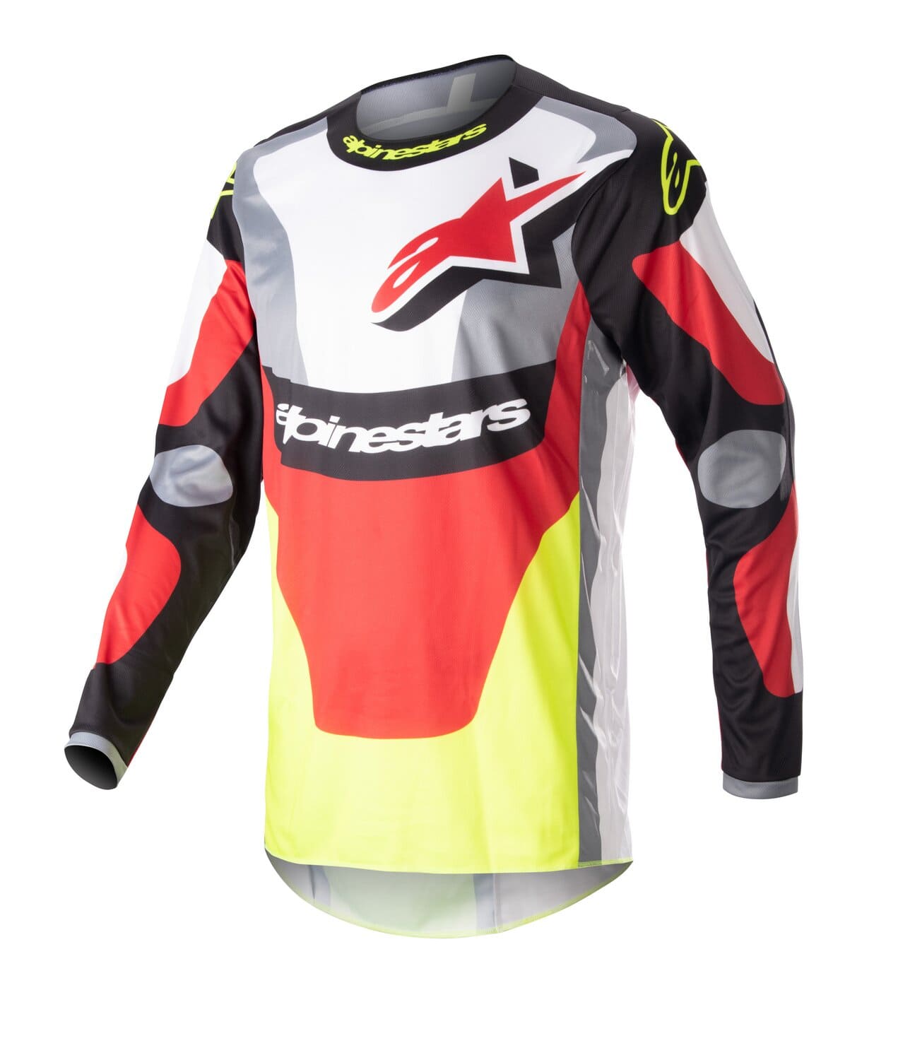 ALP29107374 Alpinestars Fluid Agent MX Jersey Black/Red/Yellow 2XL