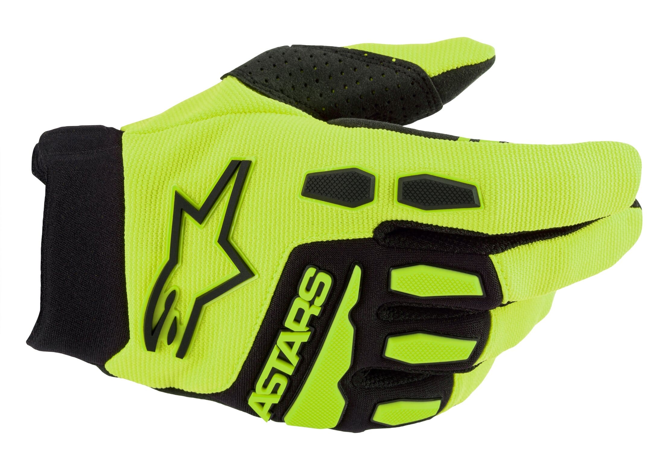 ALP33321767 Alpinestars Kids &amp; Youth Full Bore MX Gloves Fluorescent Yellow/Black L