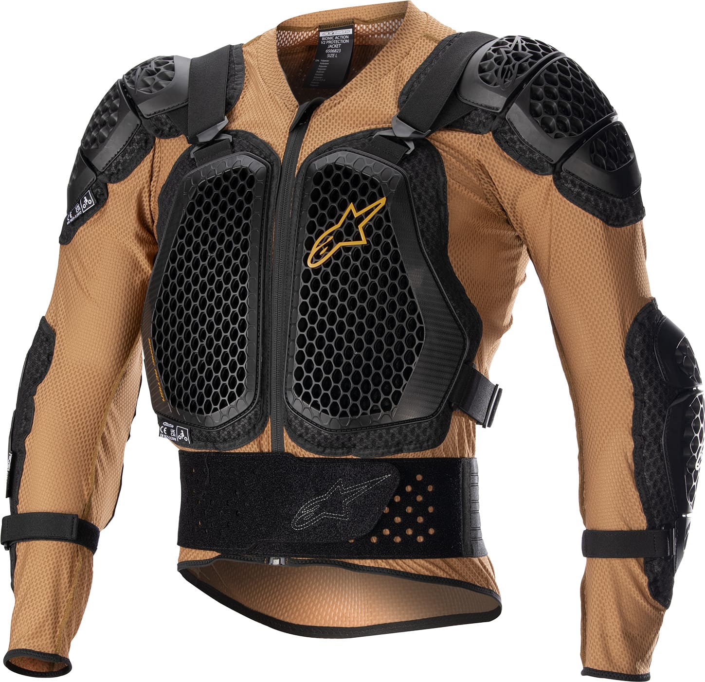 ALP27011165 Giacca prottetiva Alpinestars Bionic Action V2 sabbia/nero 2XL