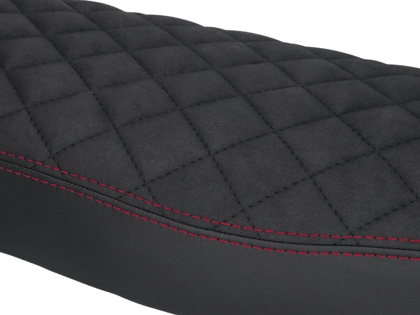 STT49206 Schmitt seat cover quilted black / red Simson S50 / S51 / S70