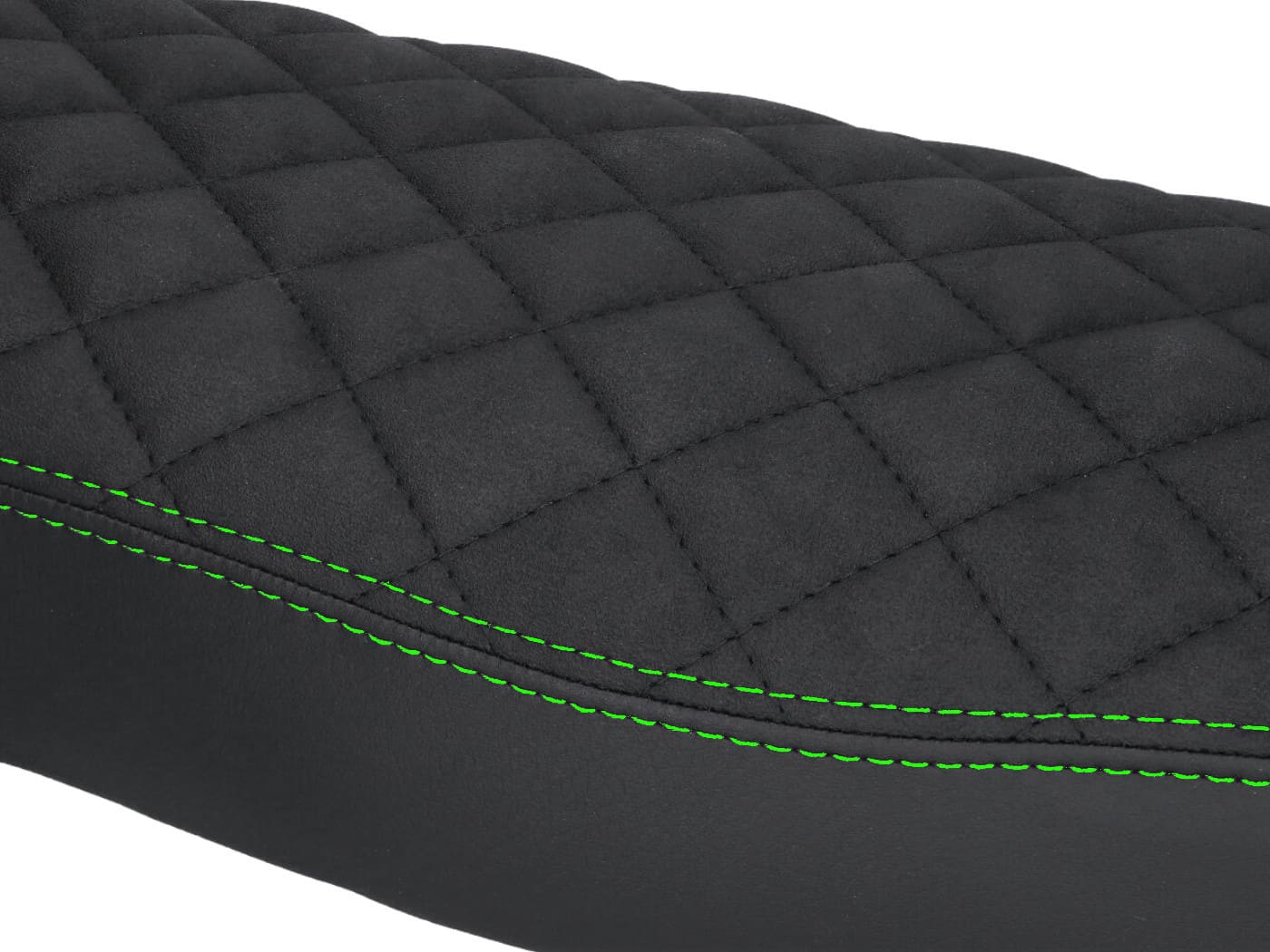 STT49205 Schmitt seat cover quilted black / green Simson S50 / S51 / S70