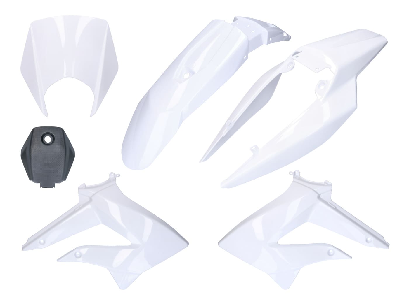 CGN495603 6-piece fairing kit white Derbi DRD X-treme 2011 - 2017