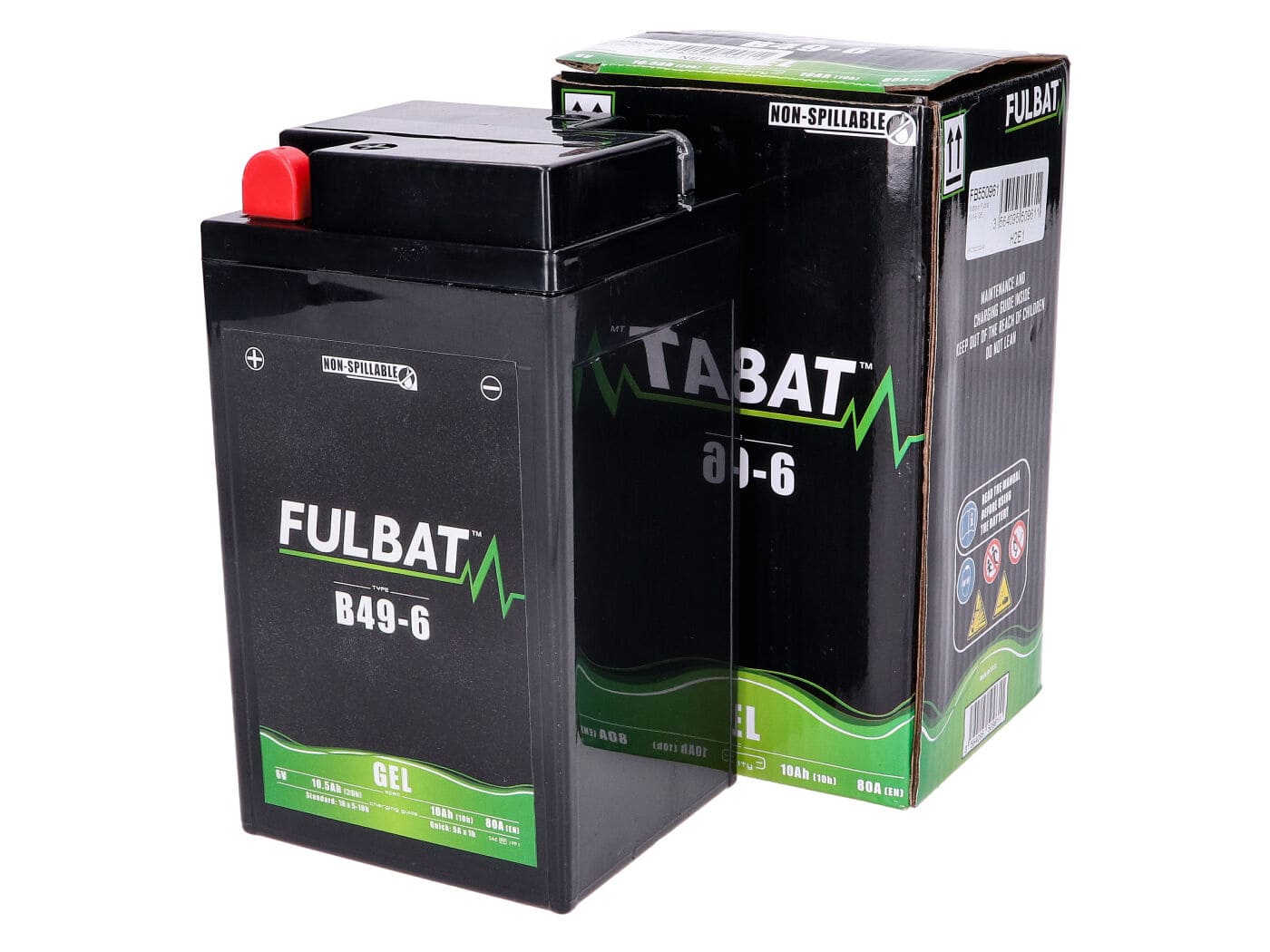 FB550961 Fulbat B49-6 6V 10Ah Gel Maintenance Free Battery - Ready to Install