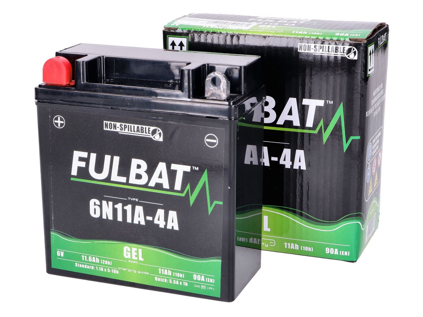 FB550958 Fulbat 6N11A-4A 6V 11Ah Gel Maintenance Free Battery - Ready to Install