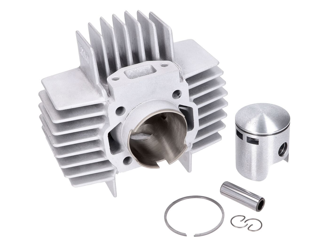 MOF-44138 DMP 6-Channel Aluminum Cylinder Kit 45mm 70ccm Long Cooling Fins Puch Maxi / X30 Automatic