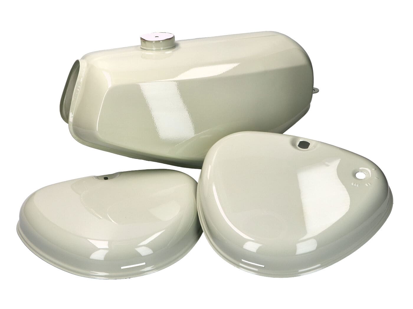 MOF-KIT.C.40551-9010 Tank and side fairing set white atlas Simson S50 / S51 / S70