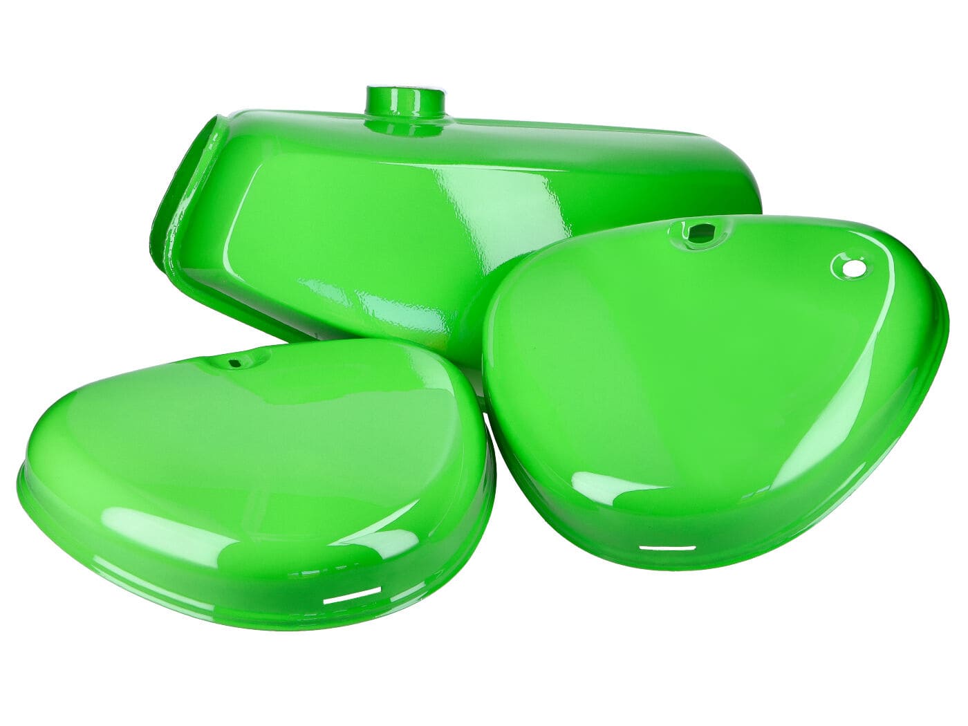 MOF-49100 Tank and side fairing set green Simson S50 / S51 / S70