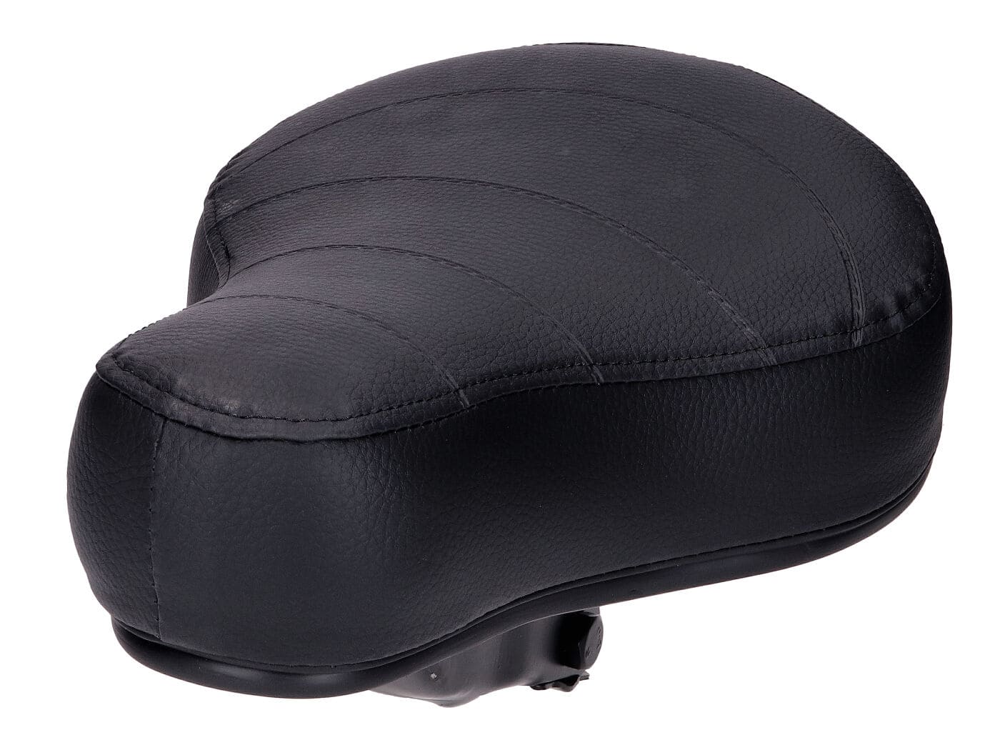 MOF-44329 Flat Saddle 60mm Padded Black Moped