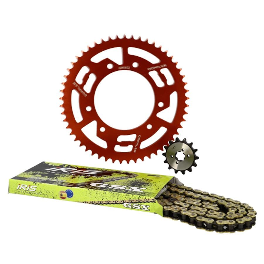 CGN503777 Red Aluminum Chain Kit 14x53 - 420 Doppler Derbi Senda DRD