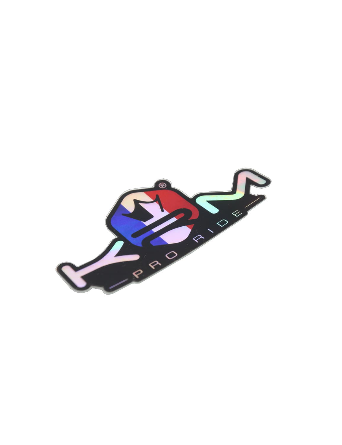 KR041F KRM Pro Ride Hologram Sticker Blue / White / Red