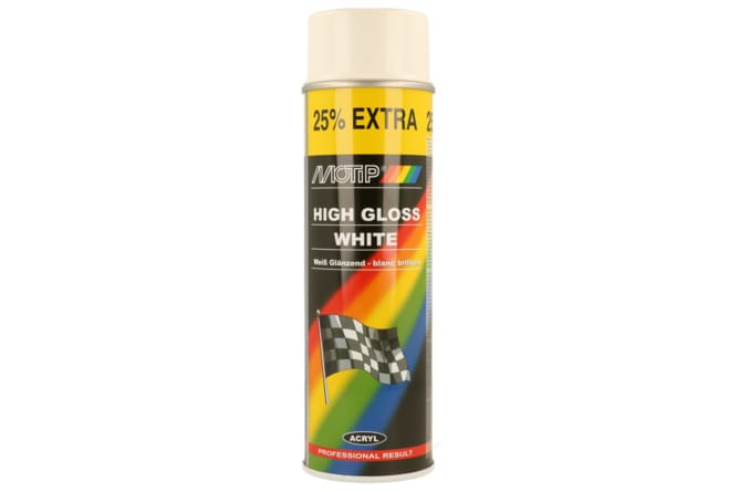 MOT4004 Motip Spray Paint, 500ml, Bright White