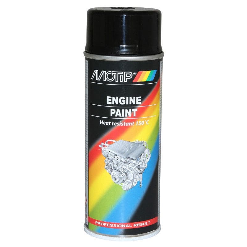 MOT4092 Vernice Spray Motip, Vernice Motore, 400ml, nero