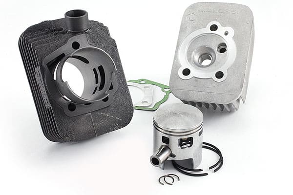 M316157 Malossi 70cc Cylinder Kit, Grey Cast Iron, 12mm Piston Pin, Piaggio Ciao / Ciao PX