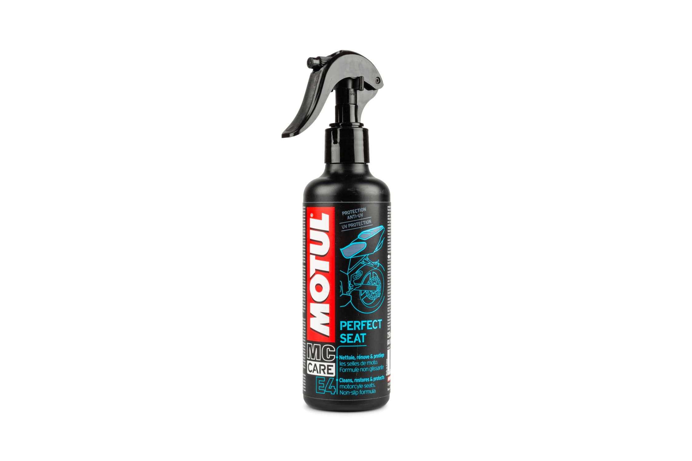 OMOT102999 Detergente sella Moto / Scooter Motul E4 Perfect Seat 250ml