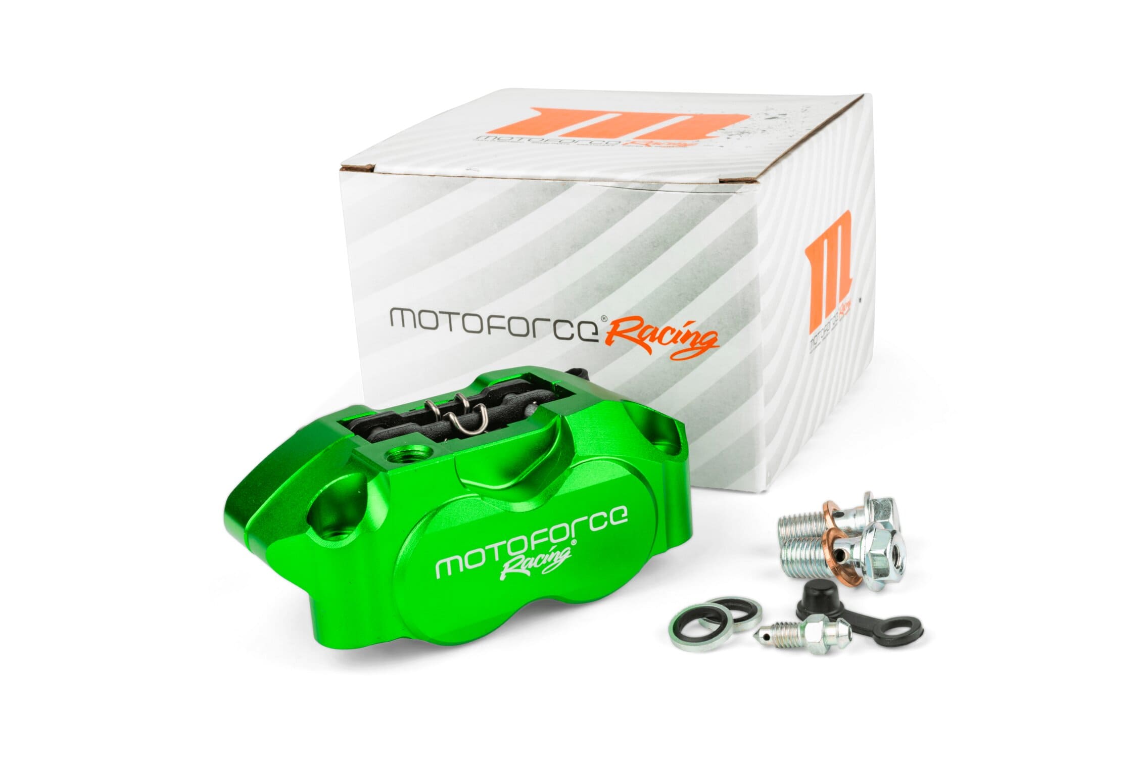 PINZA FRENO 4 PISTONCINI MOTOFORCE RACING VERDE