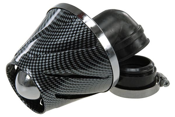 str-330.22/cc air filter str8 helix look-glossy carbon (38/25mm) str8