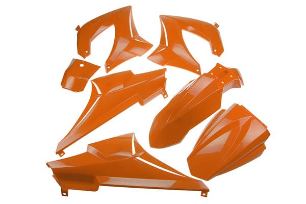 A350004 7-piece orange fairing kit Derbi Senda DRD up to 2005