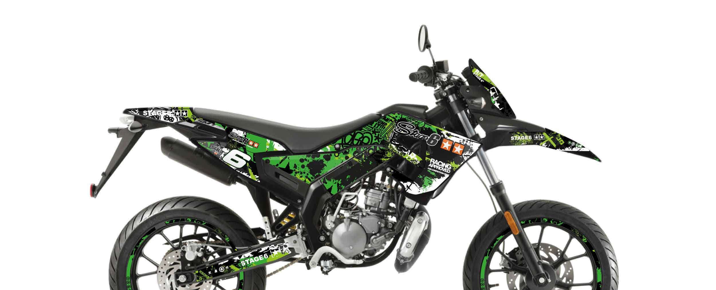 S6-059201/GR Kit deco Stage6 verde - nero Derbi X-Treme Euro 4