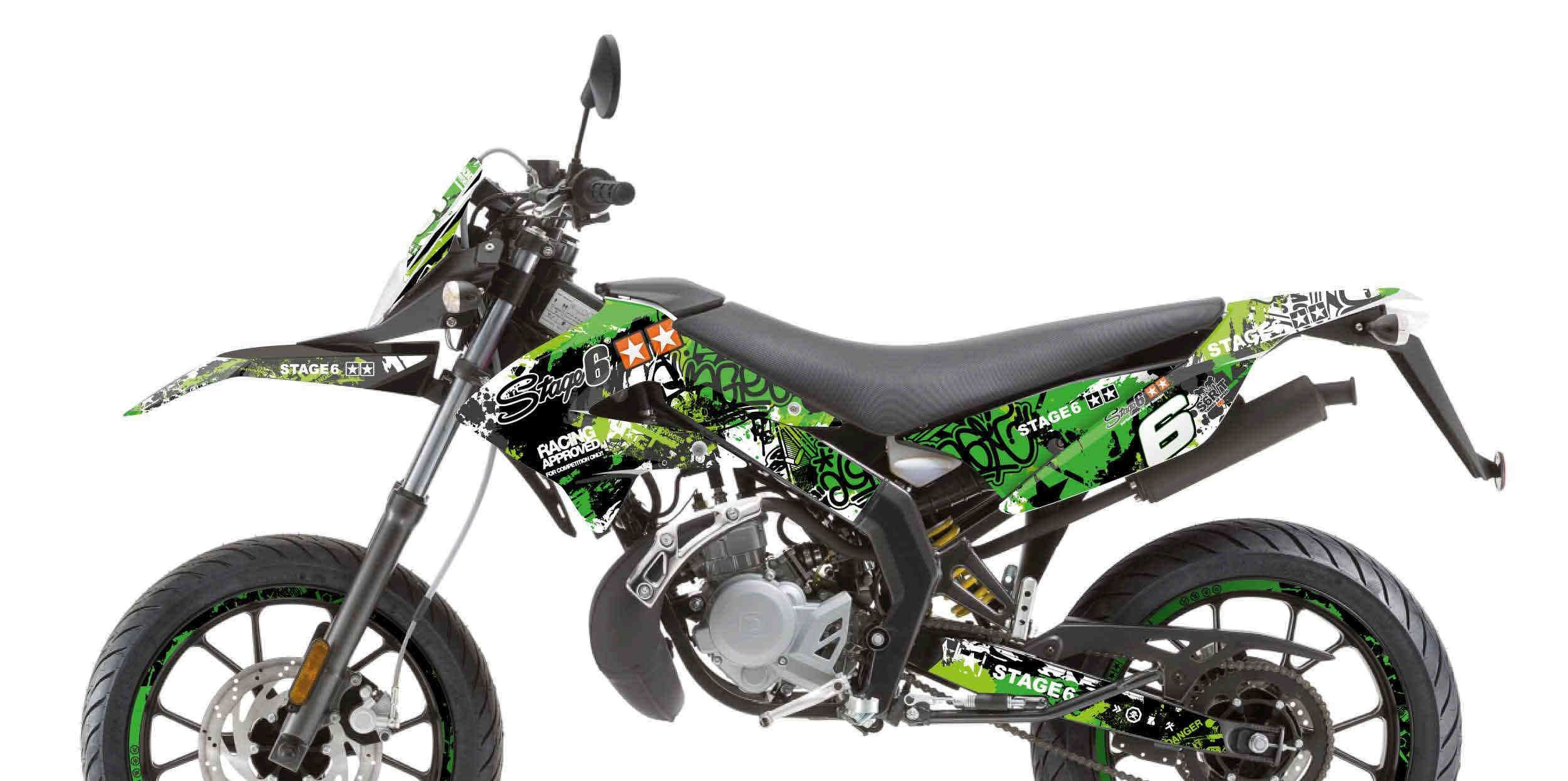 S6-059202/GR Kit deco Stage6 verde - nero Derbi X-Treme / X-Race