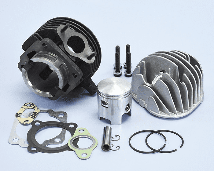 140.0054 140.0054 Polini 75cc cylinder kit d.47 Piaggio Ape 50 cast iron air stroke 43