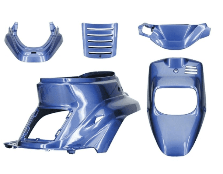 366419 kit carene 5 pezzi carena blu cocktail mbk booster spirit - yamaha bw's 50 fino al 2003